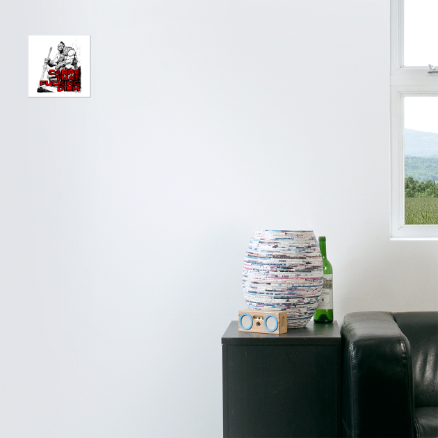 "Carpe That F*cking Diem" Vintage Barbarian Fantasy by Nonstop Shirts